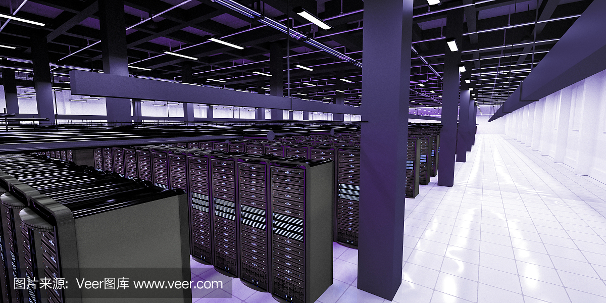 Big Data network severs racks